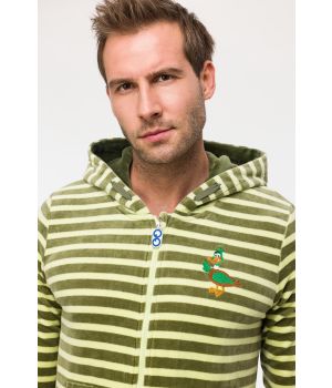 Woody Unisex Onesie groene streep