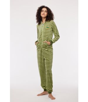 Woody Unisex Onesie groene streep