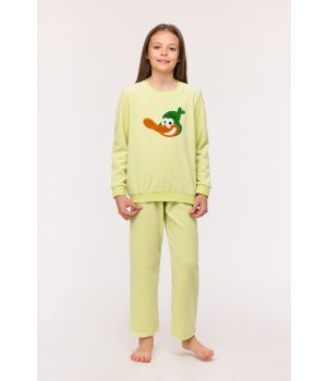 Woody Meisjes-Dames Pyjama lichtgroen