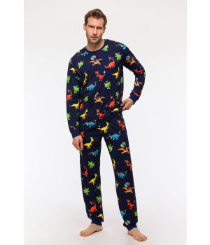 Woody Jongens-Heren Pyjama dino print