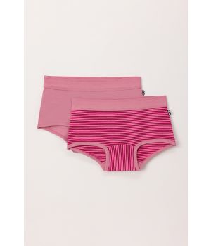 Woody Meisjes Boxer set roze + streep