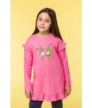 Woody Meisjes-Dames Pyjama roze