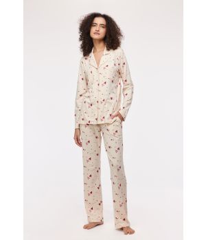 Woody Meisjes-Dames Pyjama hartjes print