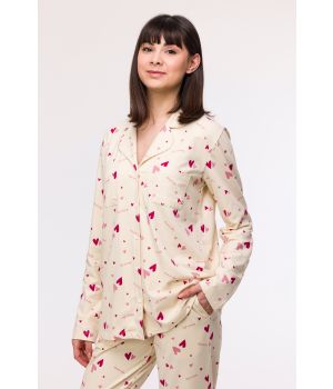 Woody Meisjes-Dames Pyjama hartjes print